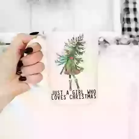 Just a Girl who Loves Christmas 15 oz Mug